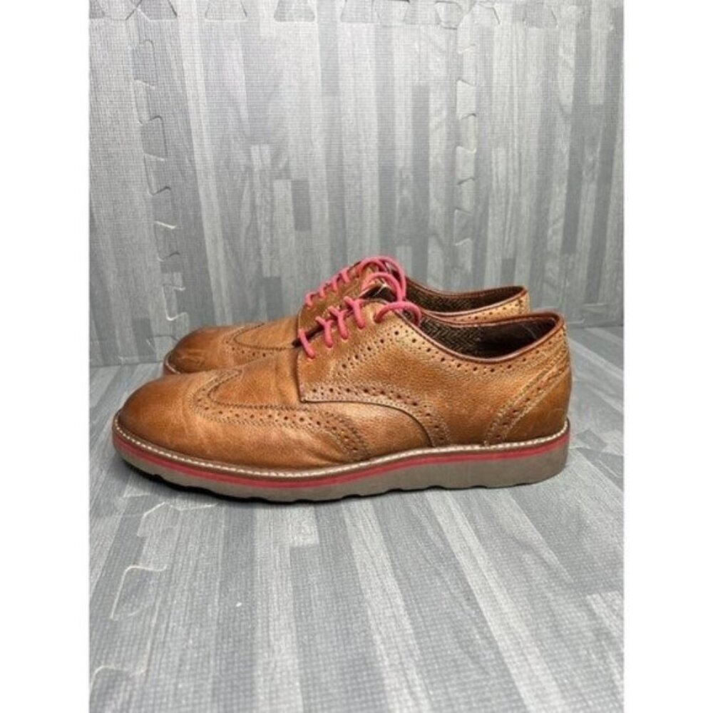 Florsheim Dash Wingtips Shoes Men's Size 9 Brown Leather